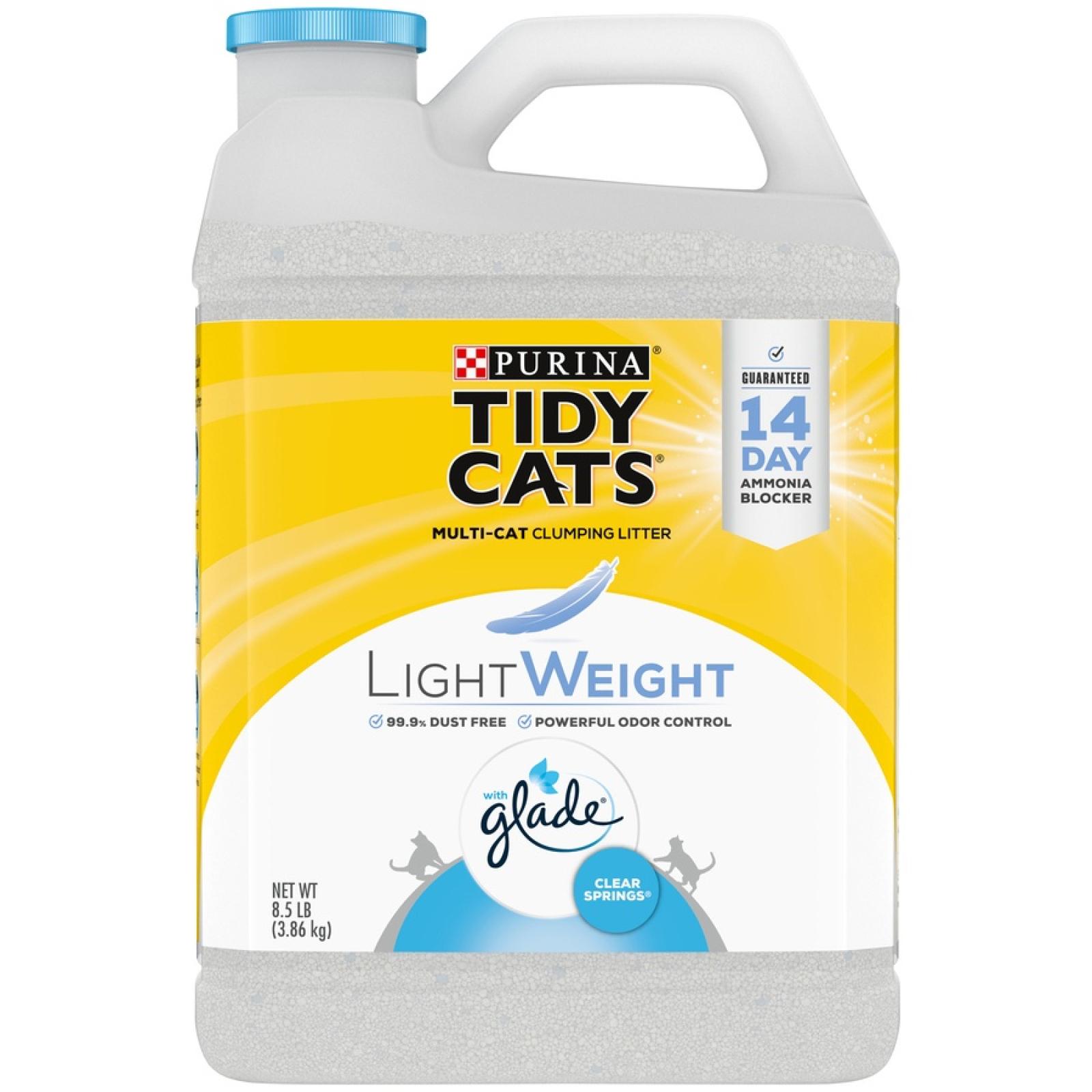Purina Tidy Cats Lightweight Multi-Cat Clumping Litter with Glade