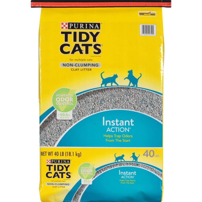 Purina Tidy Cats Non Clumping Cat Litter, Instant Action Low Tracking Cat Litter
