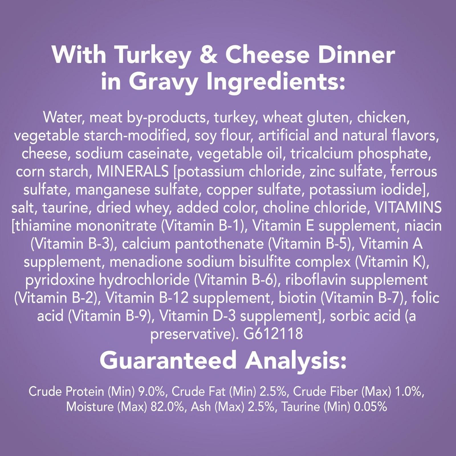 Purina Friskies Savory Shreds Turkey & Cheese Dinner in Gravy Canned Cat Food