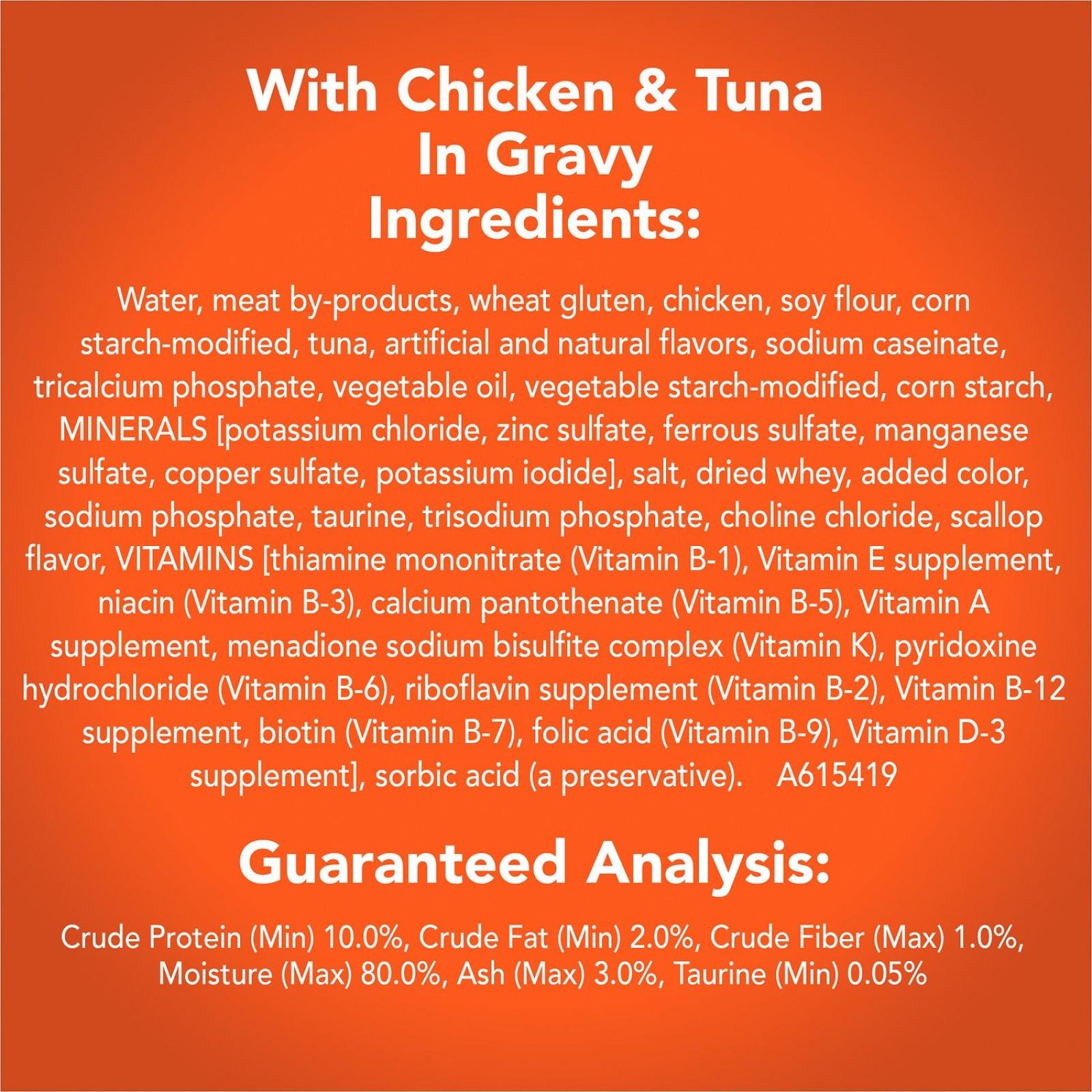 Purina Friskies Tasty Treasures Chicken, Tuna & Scallop Flavor in Gravy Canned Cat Food