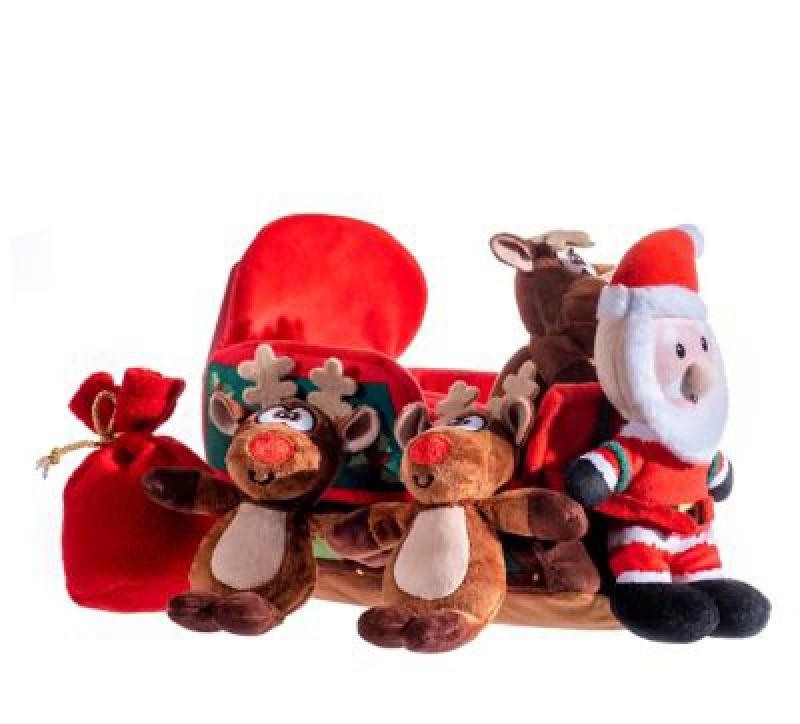 Pronk! Flip Flop Sled with Santa Pulling Reindeer