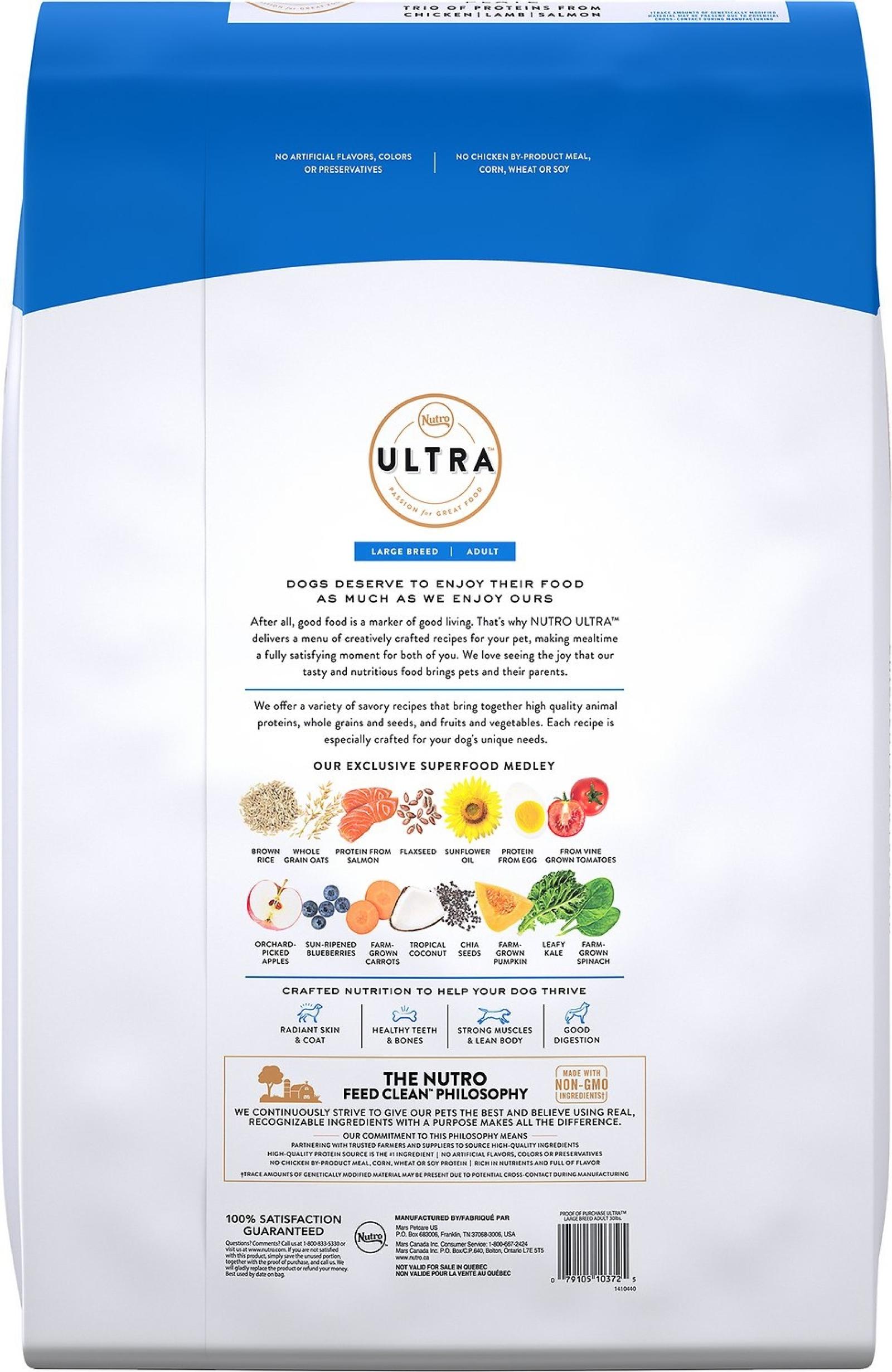 Nutro Ultra The Large Breed Adult Superfood Plate