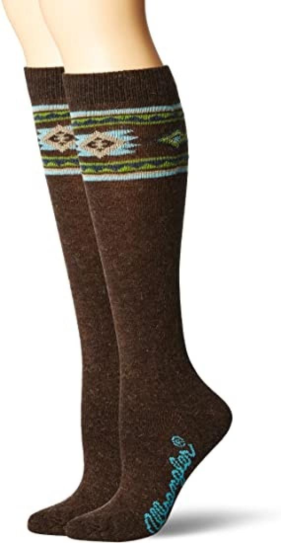 Wrangler Women's Angora Aztec Boot Socks, 2 pk
