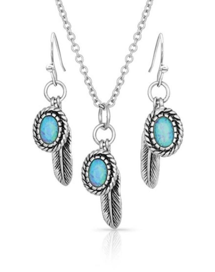 Montana Silversmiths Wishing On Hope Opal Jewelry Set