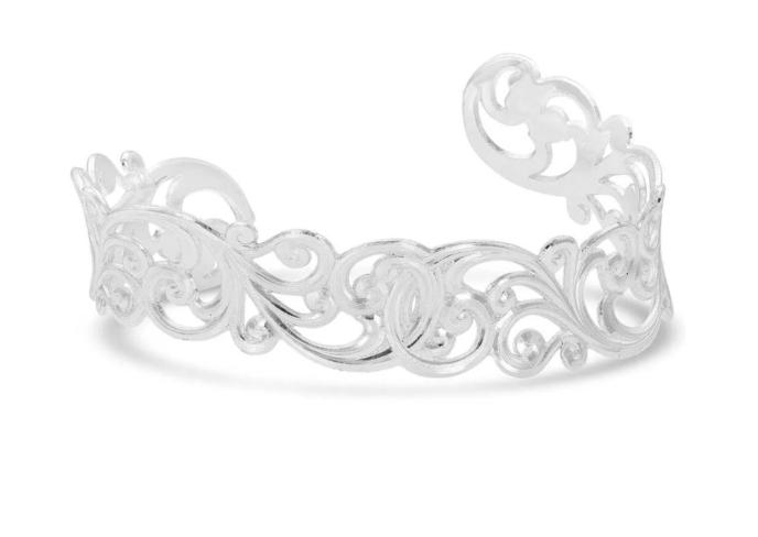 Montana Silversmiths Denim & Lace Filigree Cuff Bracelet