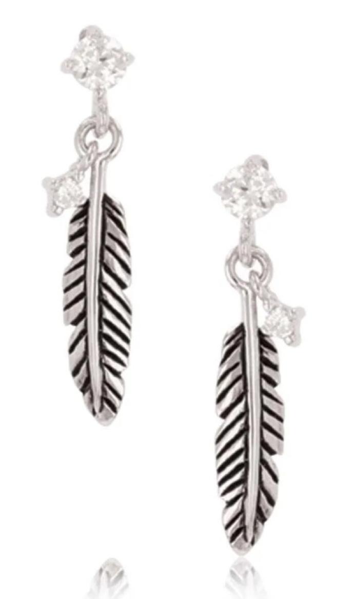 Montana Silversmiths Feather Whispers Earrings