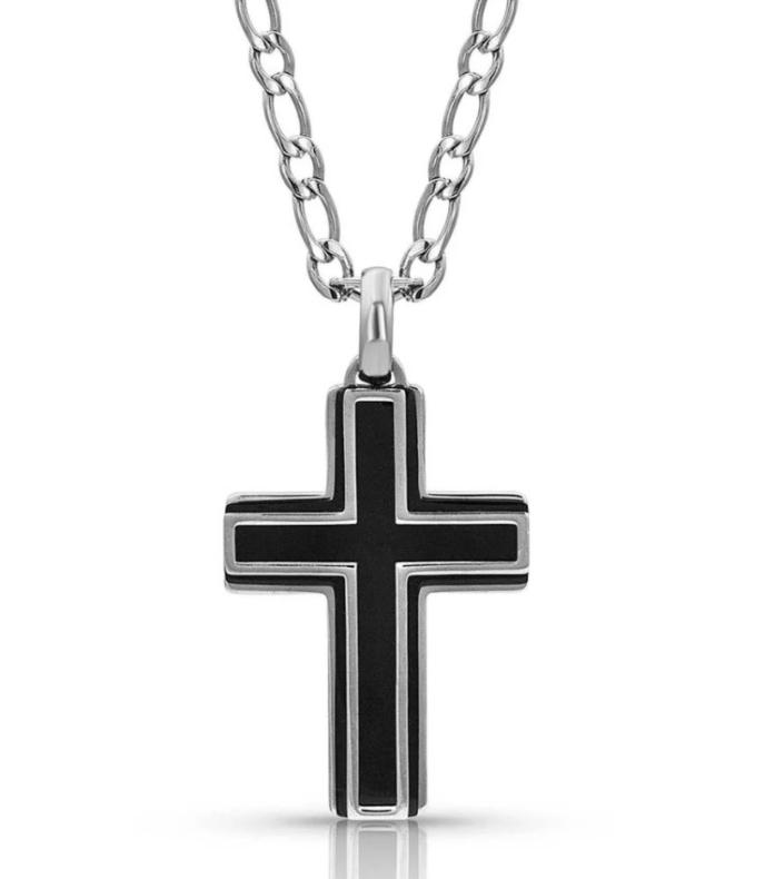 content/products/Montana Silversmiths Boldly in Faith Cross Necklace