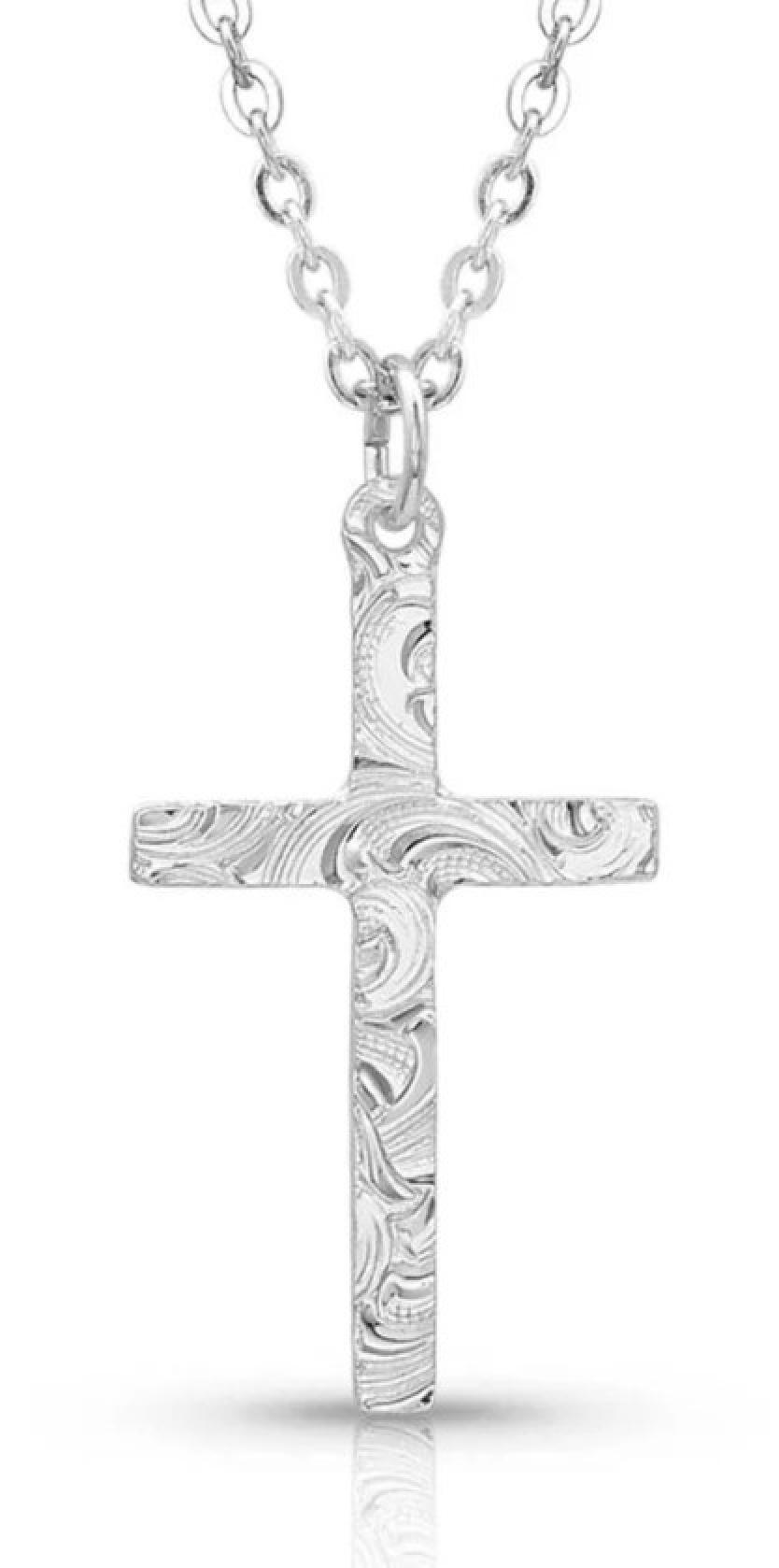 Montana Silversmiths Gratitude Cross Necklace Back