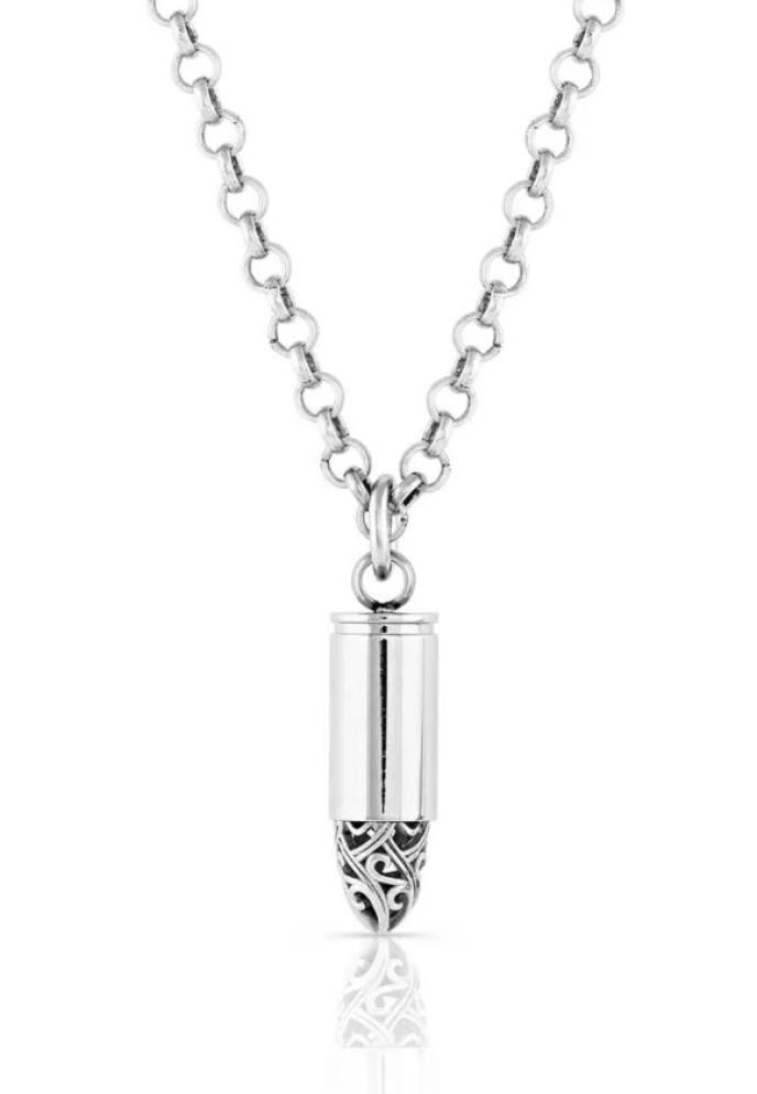 Montana Silversmiths One Filigree Shot Bullet Necklace