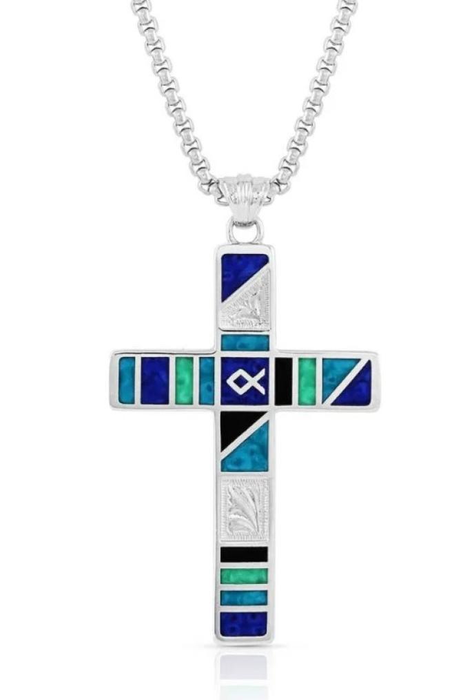 content/products/Montana Silversmiths American Legends Block Color Cross Necklace