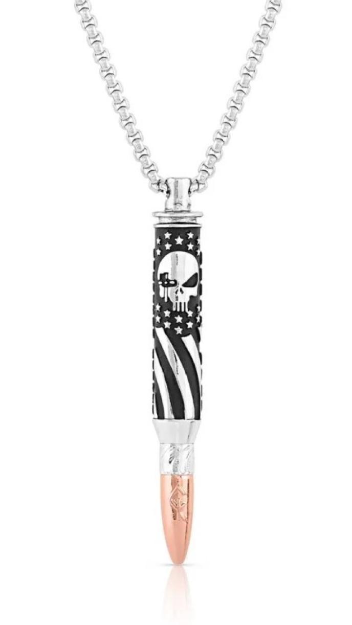 Montana Silversmiths I'll Cover You Sniper Bullet Necklace