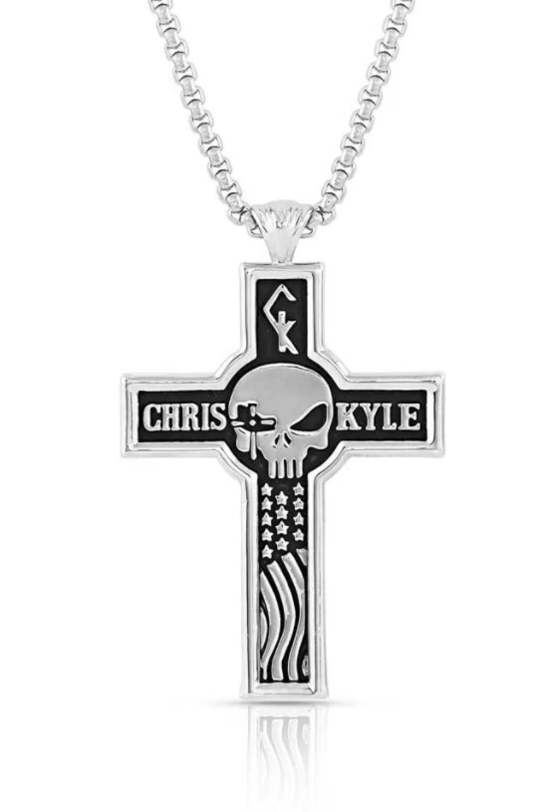 Montana Silversmiths Combat Zone Chris Kyle Cross Necklace