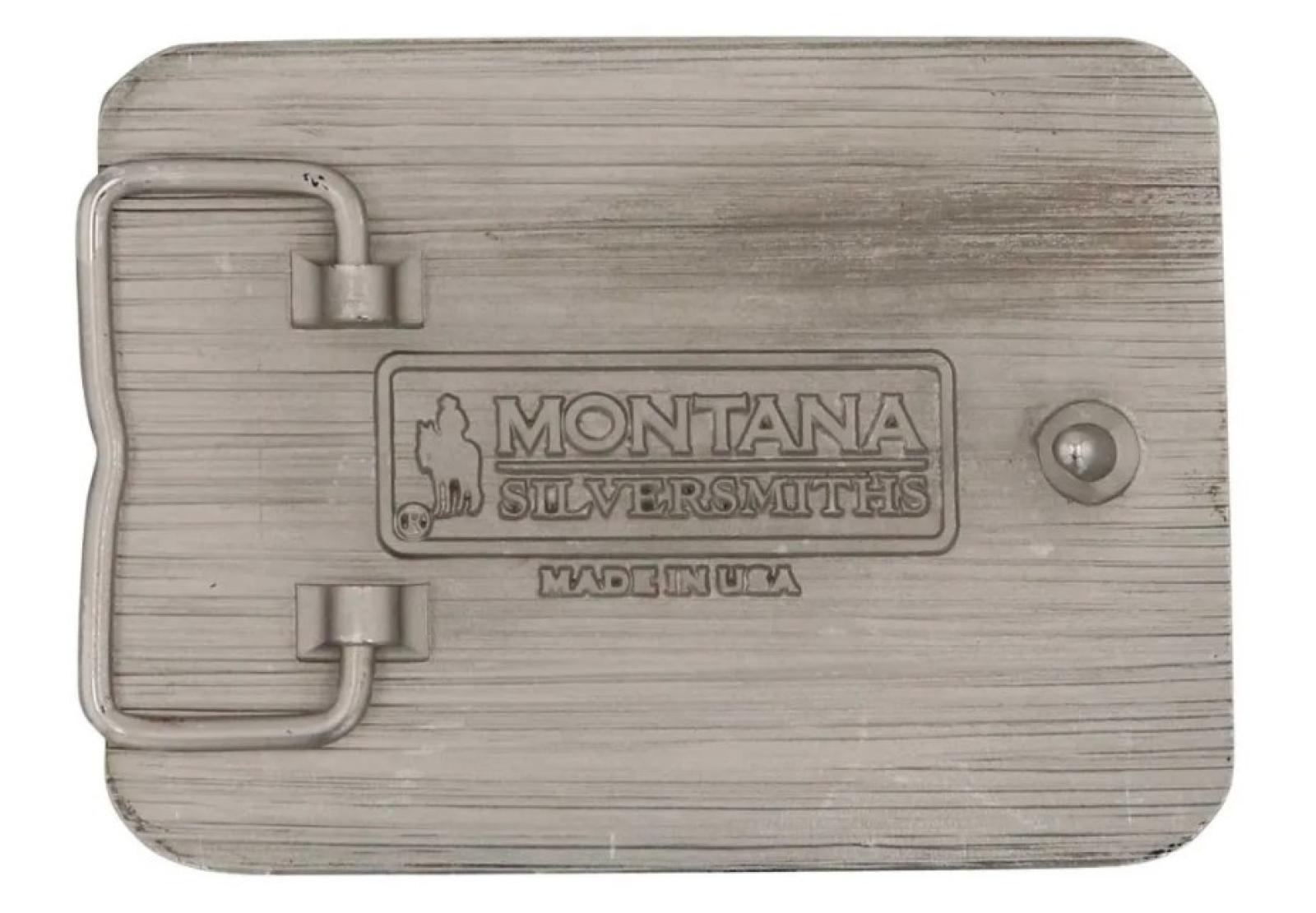 Montana Silversmiths To the Left and Right of Me Attitude Belt Buckle Back