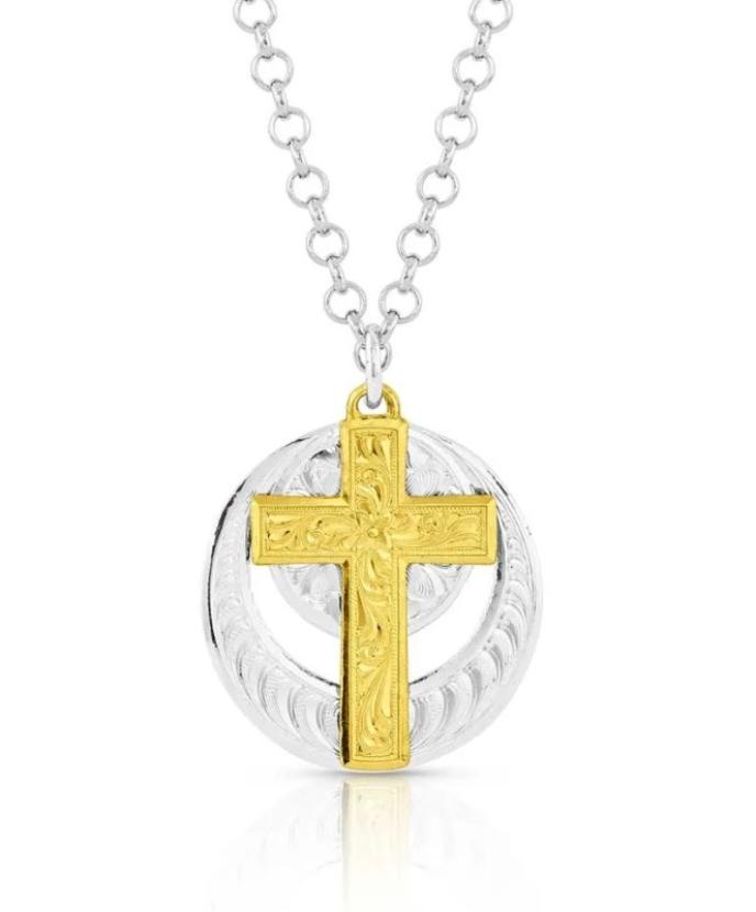 Montana Silversmiths World of Faith Cross Necklace