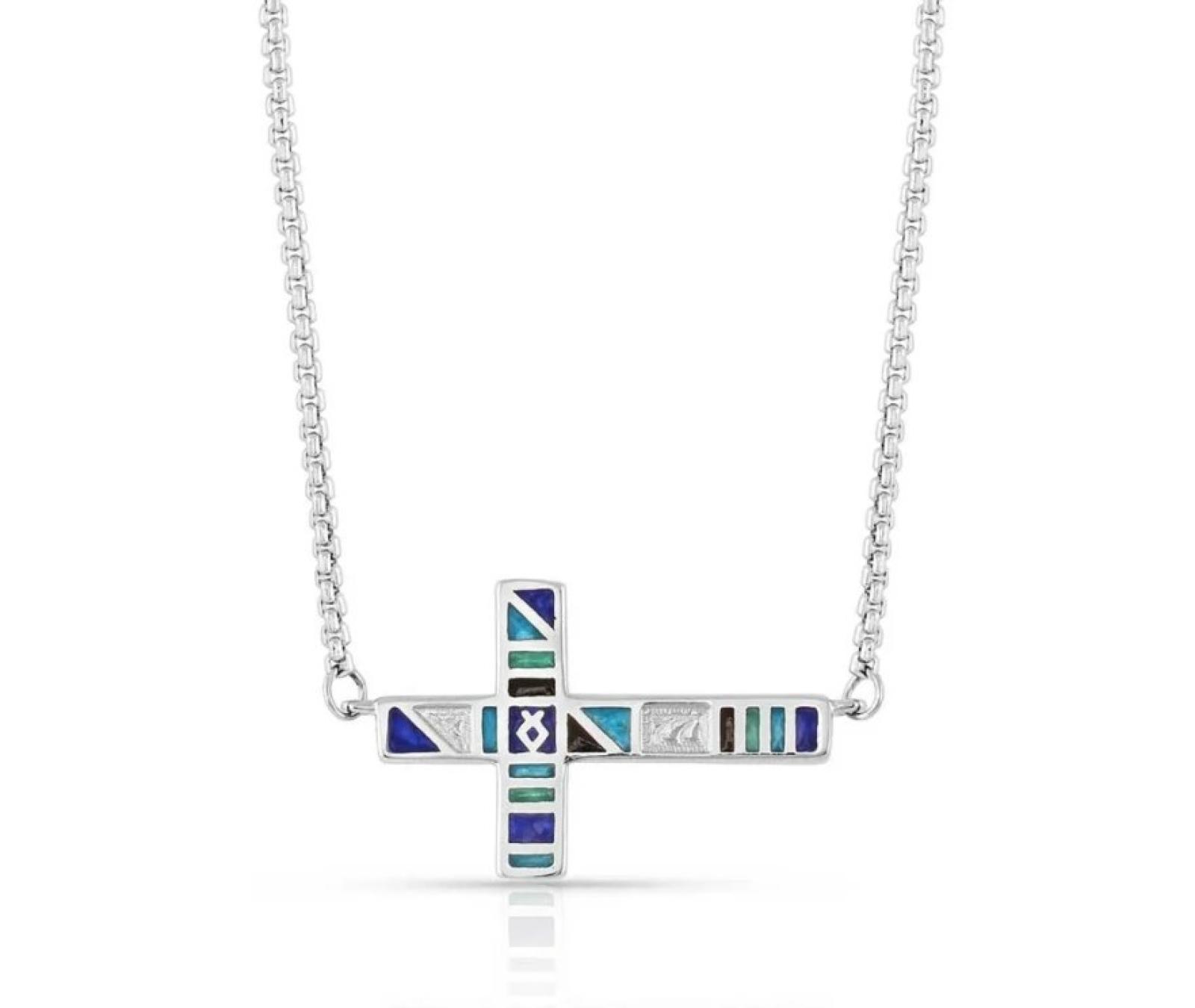 Montana Silversmiths American Legends Color Cross Necklace