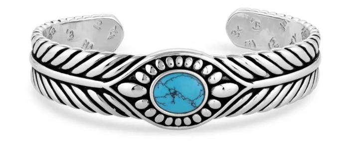 Montana Silversmiths Intuition Turquoise Cuff Bracelet