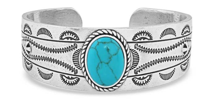 Montana Silversmiths Into the Blue Turquoise Cuff Bracelet