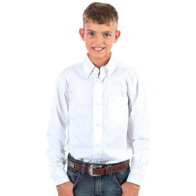 Cinch Boy's White Button Down Shirt
