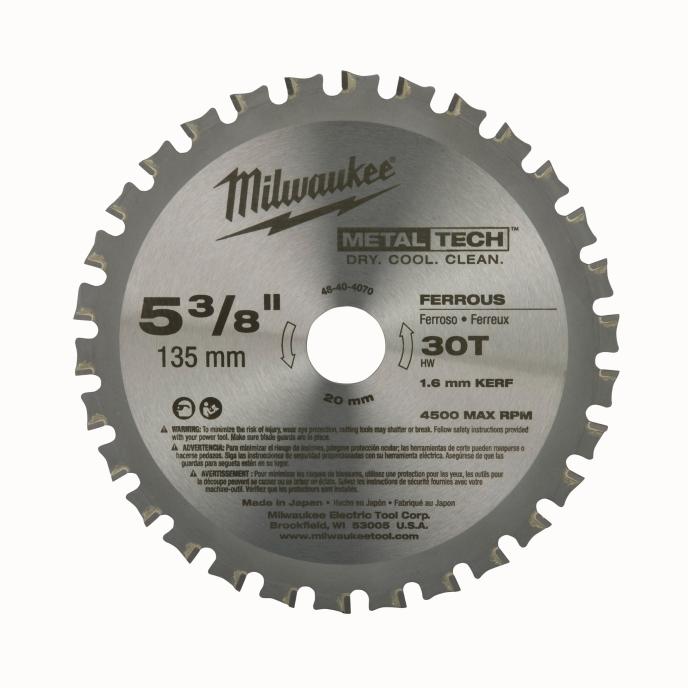 Milwaukee Metal & Stainless Cutting Circular Saw Blade