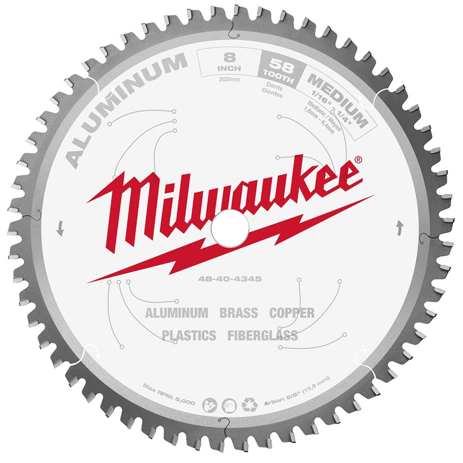 Milwaukee Carbide Teeth Aluminum Cutting Circular Saw Blade