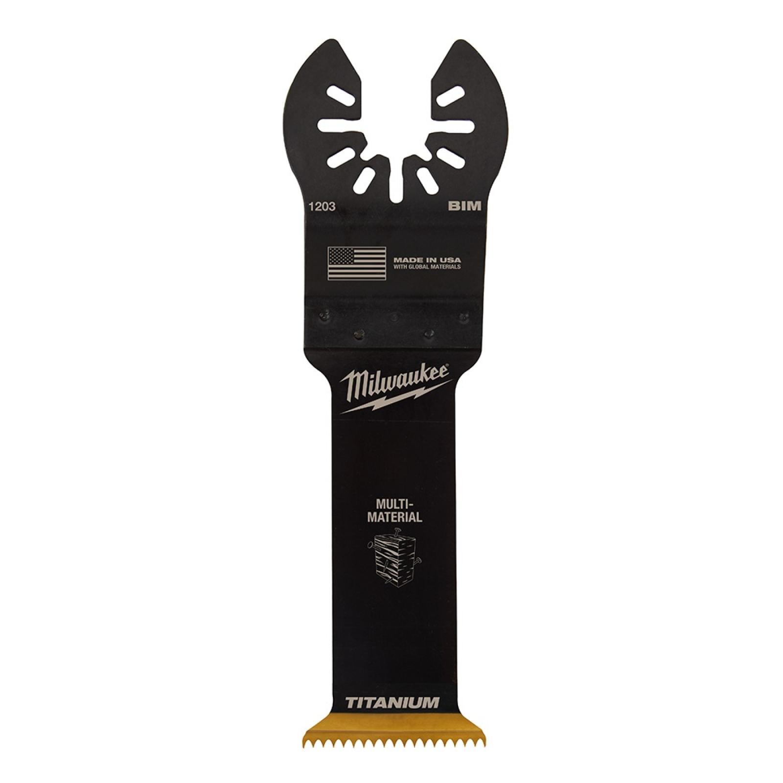 Milwaukee Titanium Bi-Metal Universal Fit Wood and Metal Cutting Multi-Tool Oscillating Blade