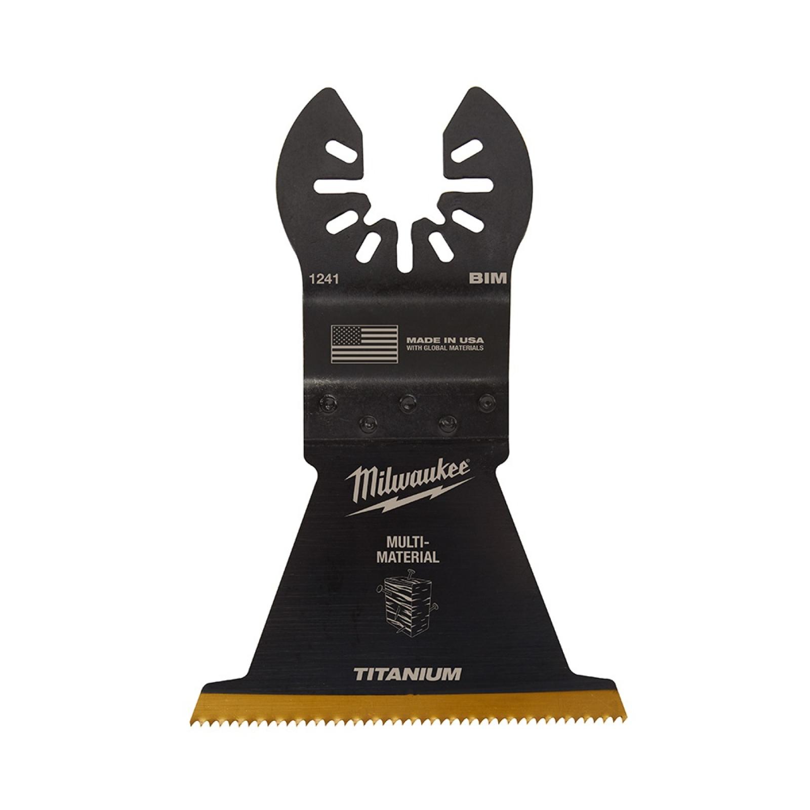 Milwaukee Titanium Bi-Metal Universal Fit Wood and Metal Cutting Multi-Tool Oscillating Blade