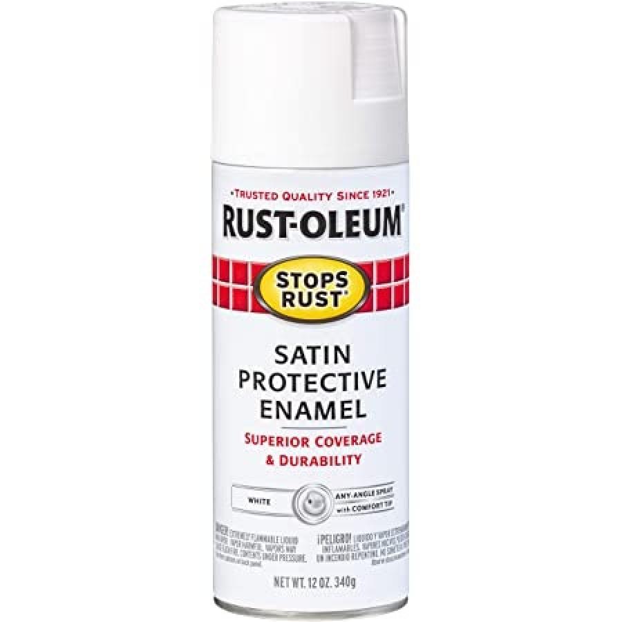 Rust-Oleum Protective Enamel Spray Paint Satin White