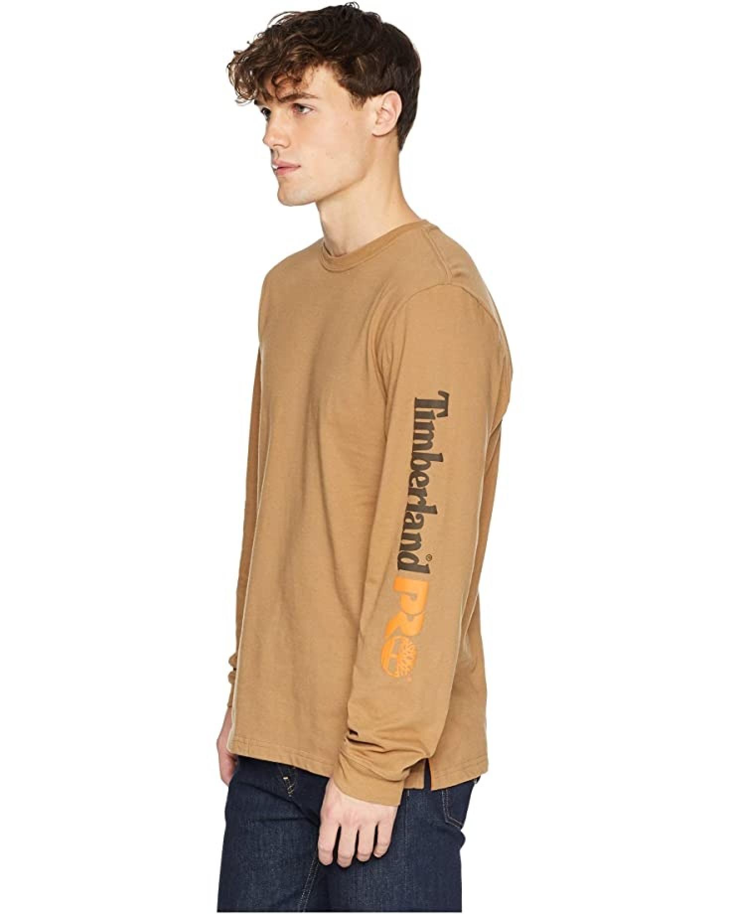 Timberland PRO Base Plate Blended Long Sleeve T-Shirt w/ Logo