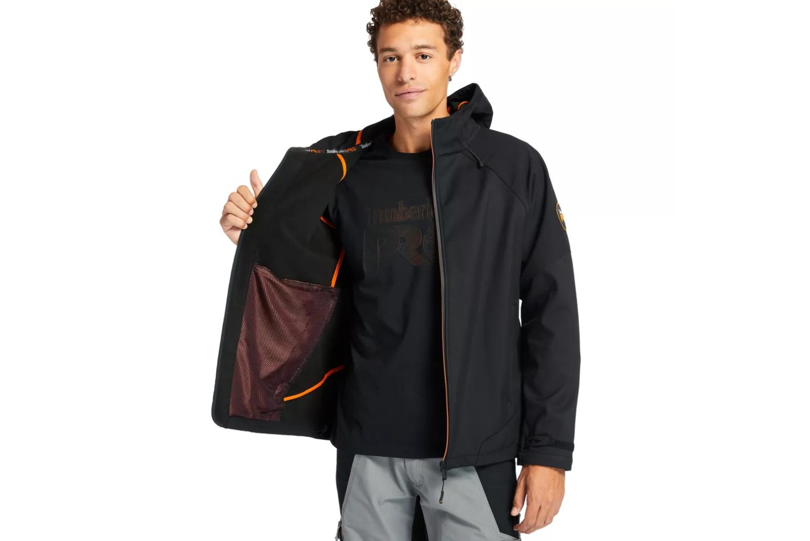 Timberland PRO Men's Powerzip Hooded Softshell Jacket