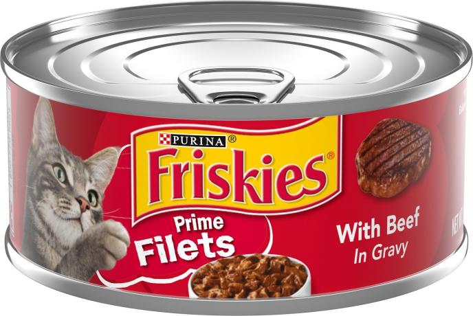 Purina Friskies Prime Filets with Beef in Gravy Canned Cat Food
