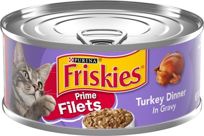 Purina Friskies Prime Filets Turkey Dinner in Gravy Canned Cat Food