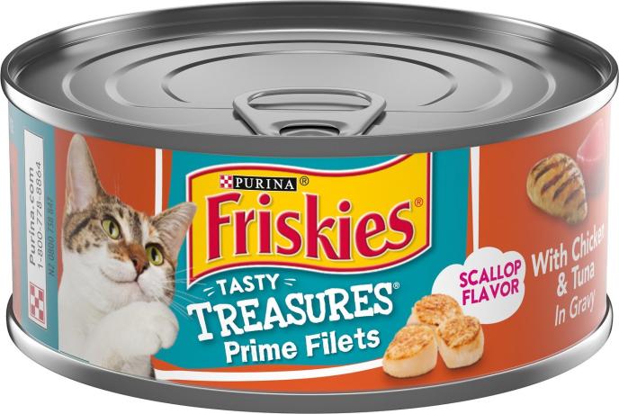 Purina Friskies Tasty Treasures Prime Filets with Chicken & Tuna in Gravy