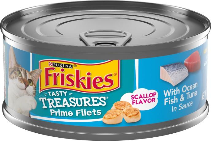 Purina Friskies Tasty Treasures Prime Filets with Ocean Fish & Tuna in Sauce