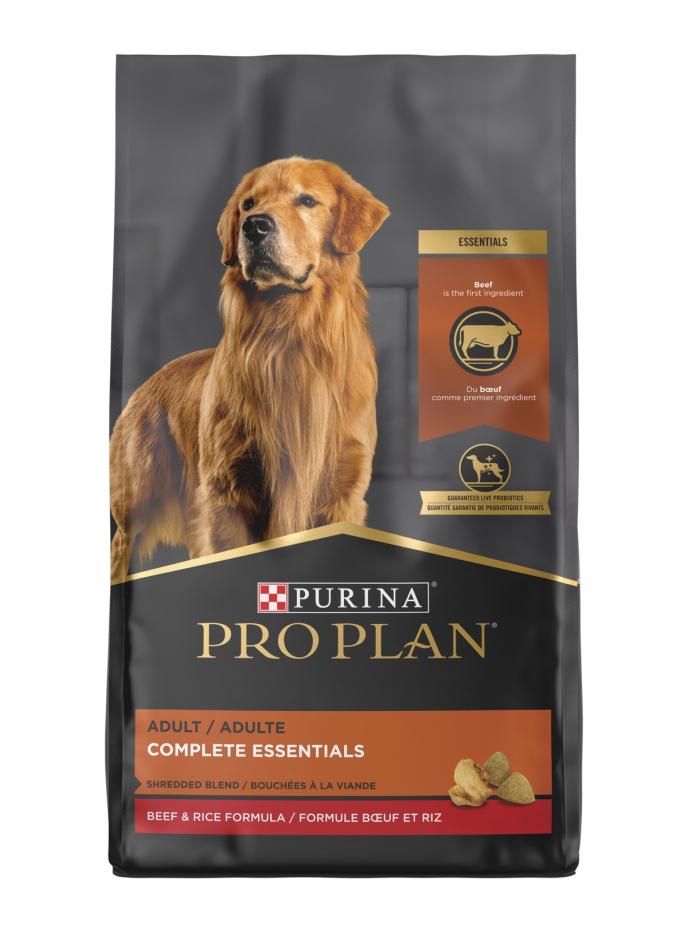 Purina Pro Plan Adult Complete Essentials Shredded Beef & Rice Formula