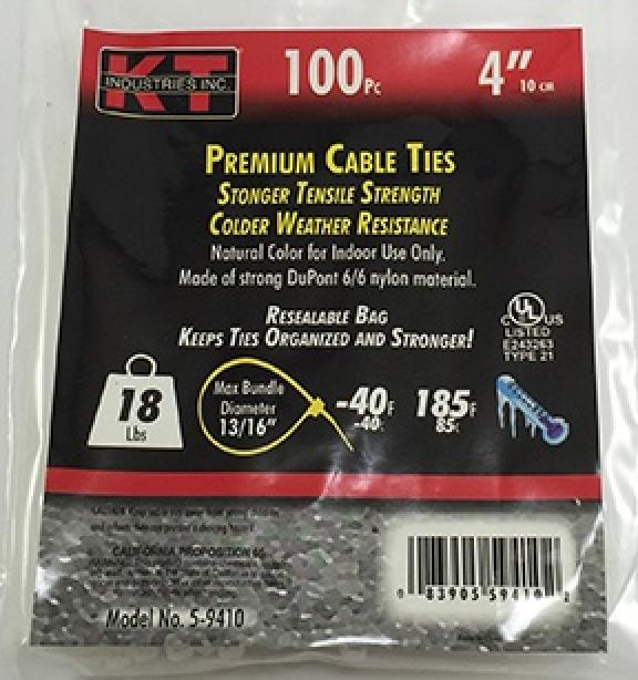 K-T Industries Ultra Light Duty Cable Ties