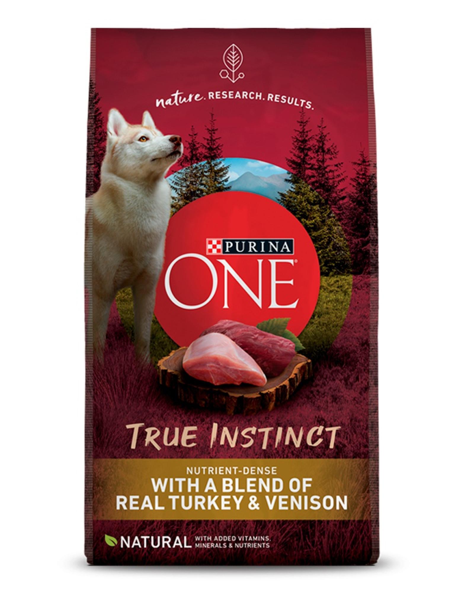 Purina One True Instinct with a Blend of Real Turkey & Venison | 15 lb