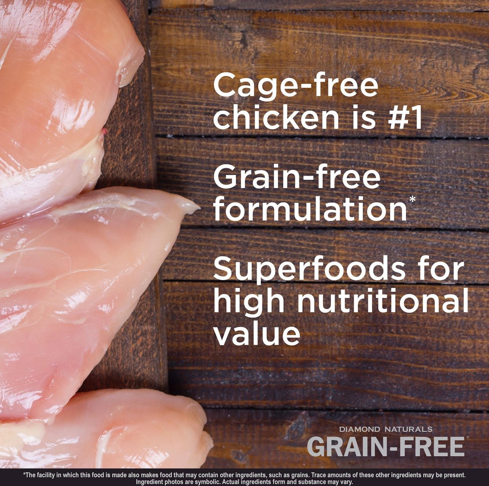 Diamond Naturals Grain-Free Cage-Free Chicken & Sweet Potato Formula