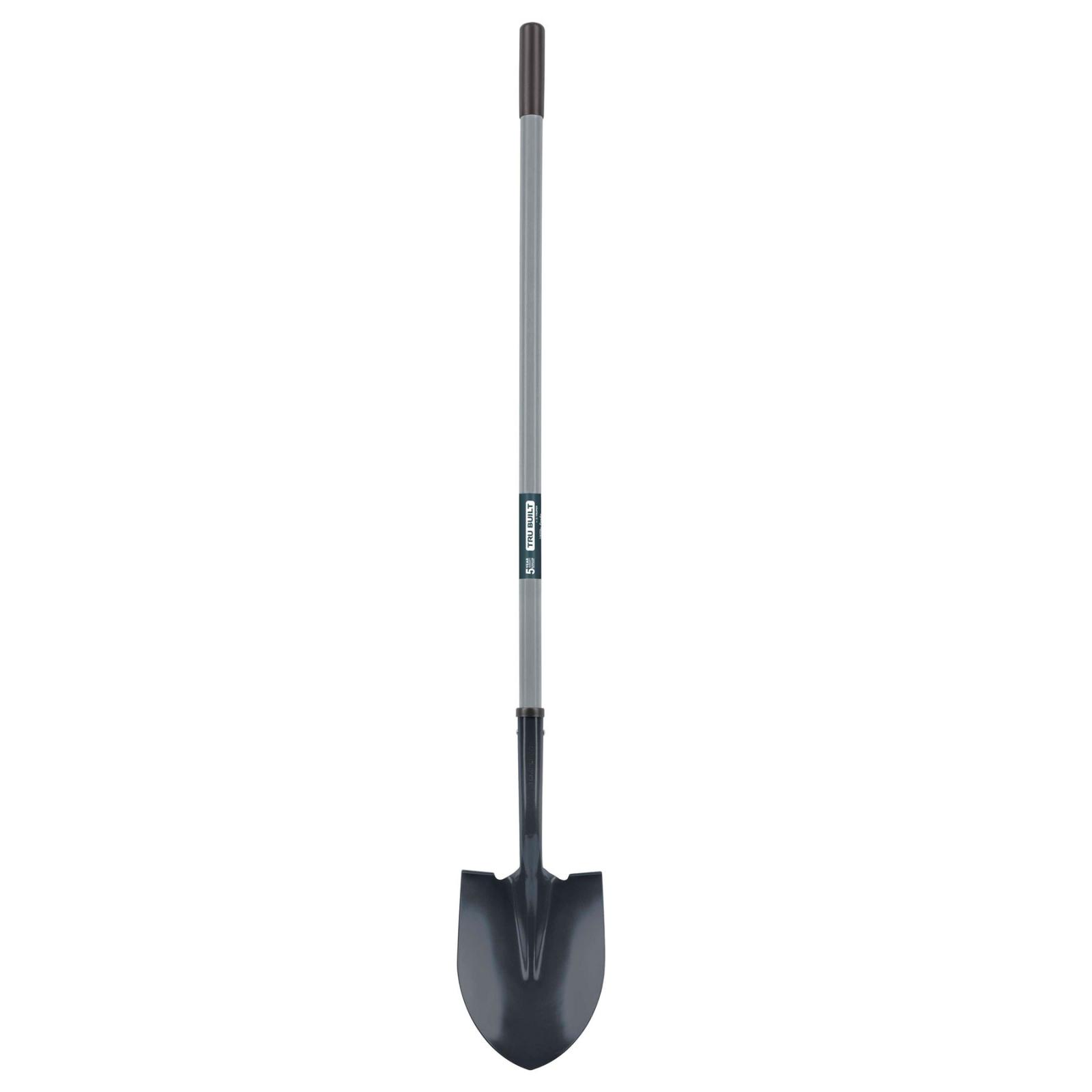 Truper Round Point Fiberglass Long Handle Shovel