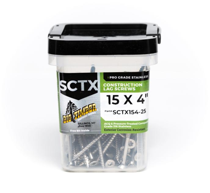 content/products/Big Timber Fasteners #15 SCTX Structural Lag Screws