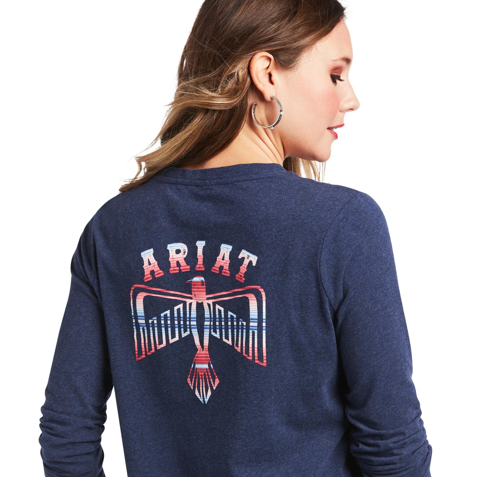  Ariat Women's REAL Serape Thunderbird Long Sleeve Tee