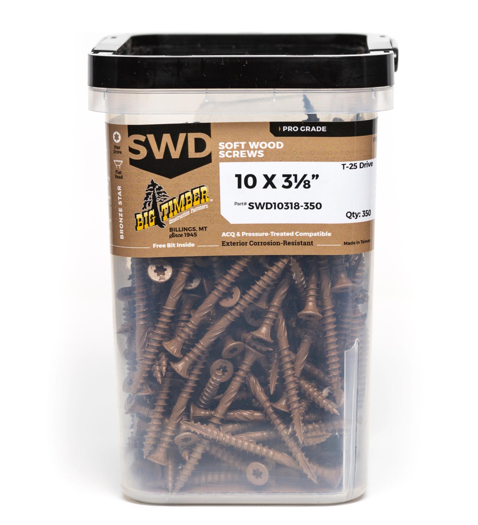 Big Timber Fasteners SWD Structural Soft Wood Deck Screws
