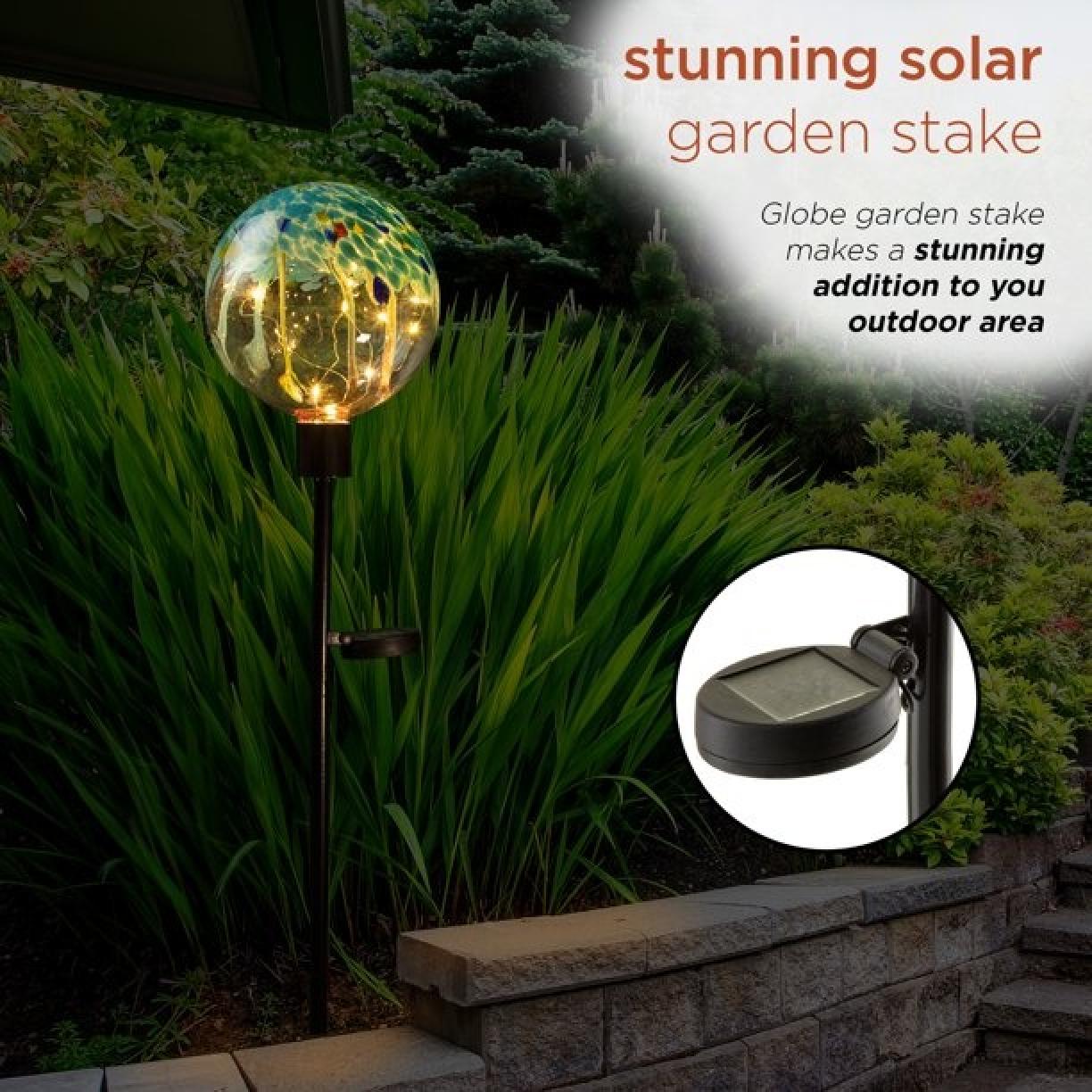 Alpine Solar Globe Garden Stake