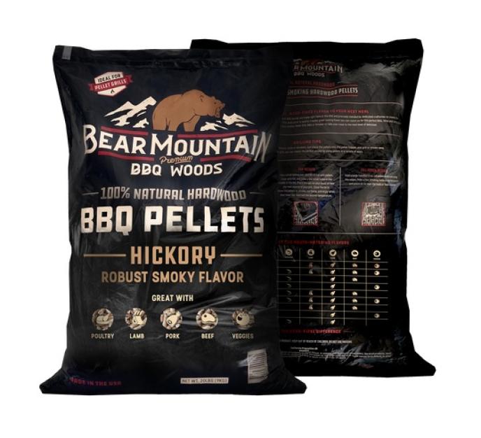content/products/Bear Mountain BBQ Hickory Wood Pellets Front
