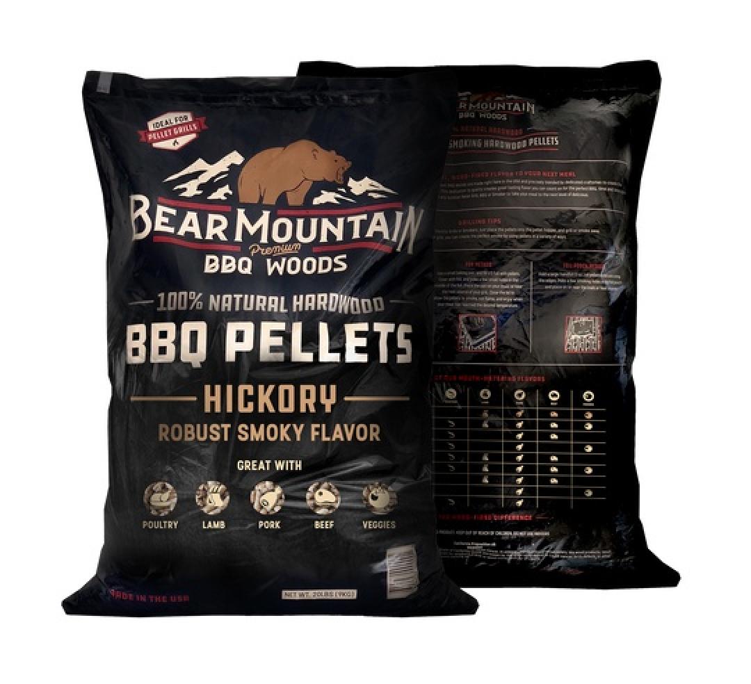 Bear Mountain BBQ Hickory Wood Pellets Front