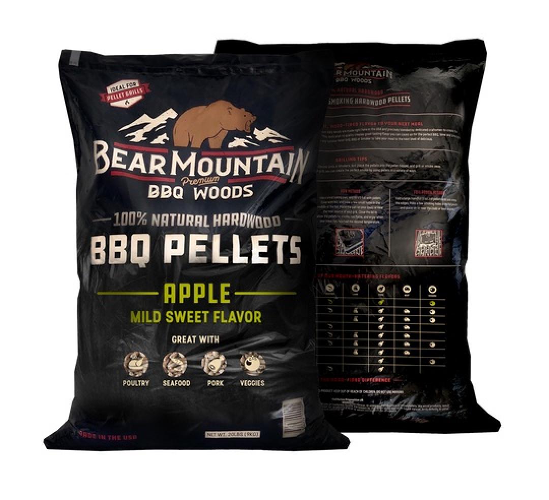Bear Mountain BBQ Apple Wood Pellets Front