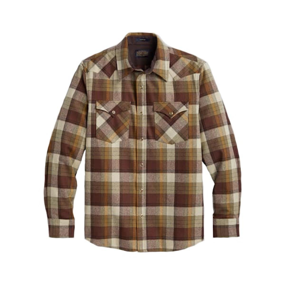 Pendleton Men's Plaid Snap-Front Western Canyon Shirt
