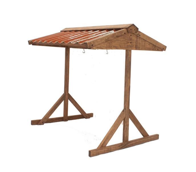 Coops & Feathers Large Wood Food & Water Shelter