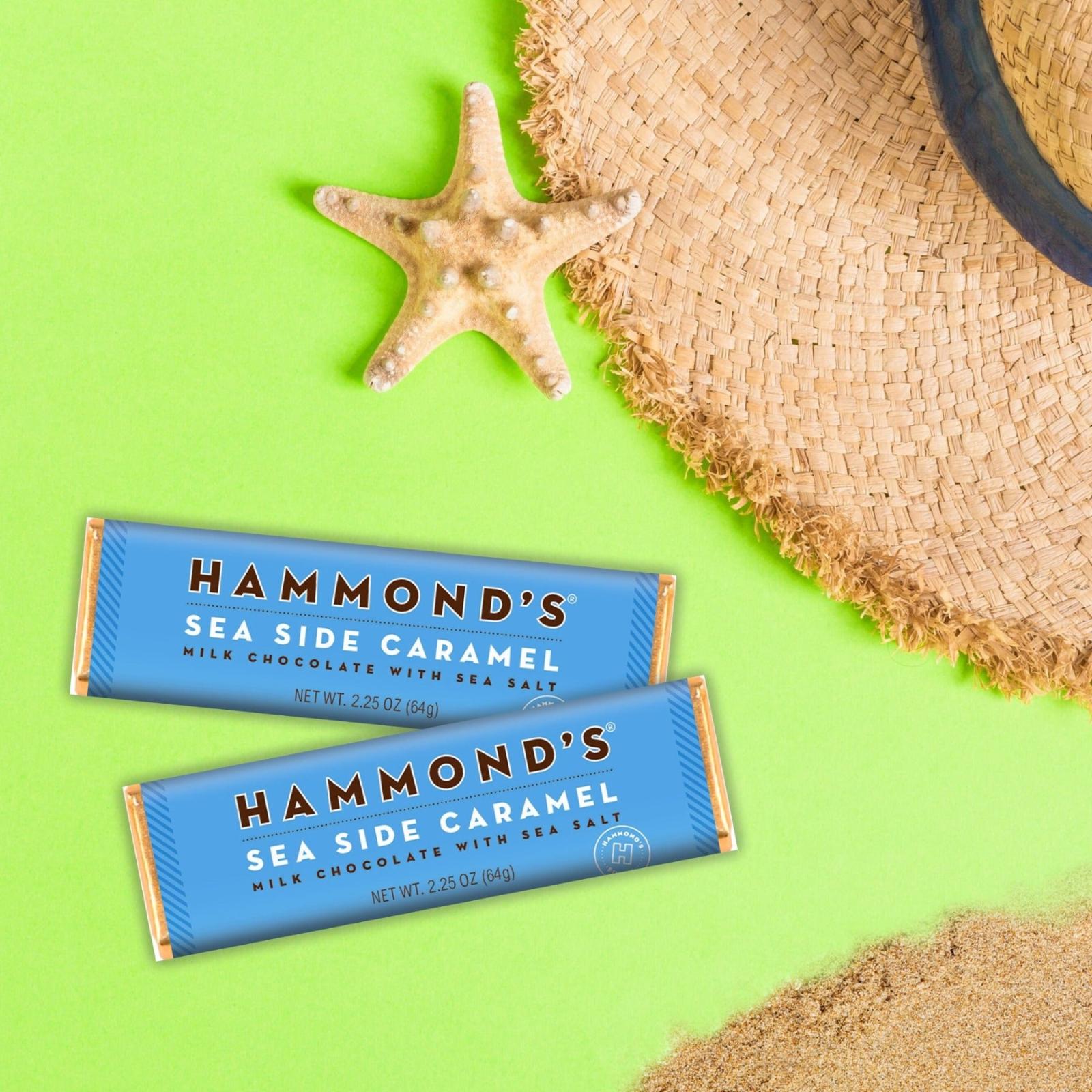 Hammond's Candies Natural Sea Side Caramel Milk Chocolate Bar