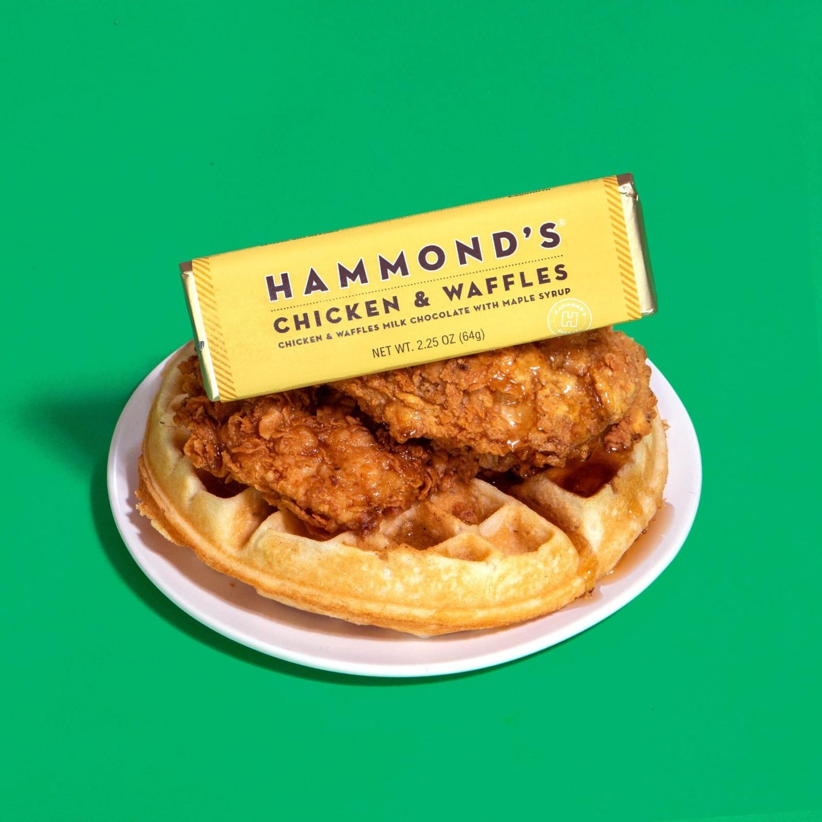  Hammond's Candies Chicken & Waffles Milk Chocolate Bar