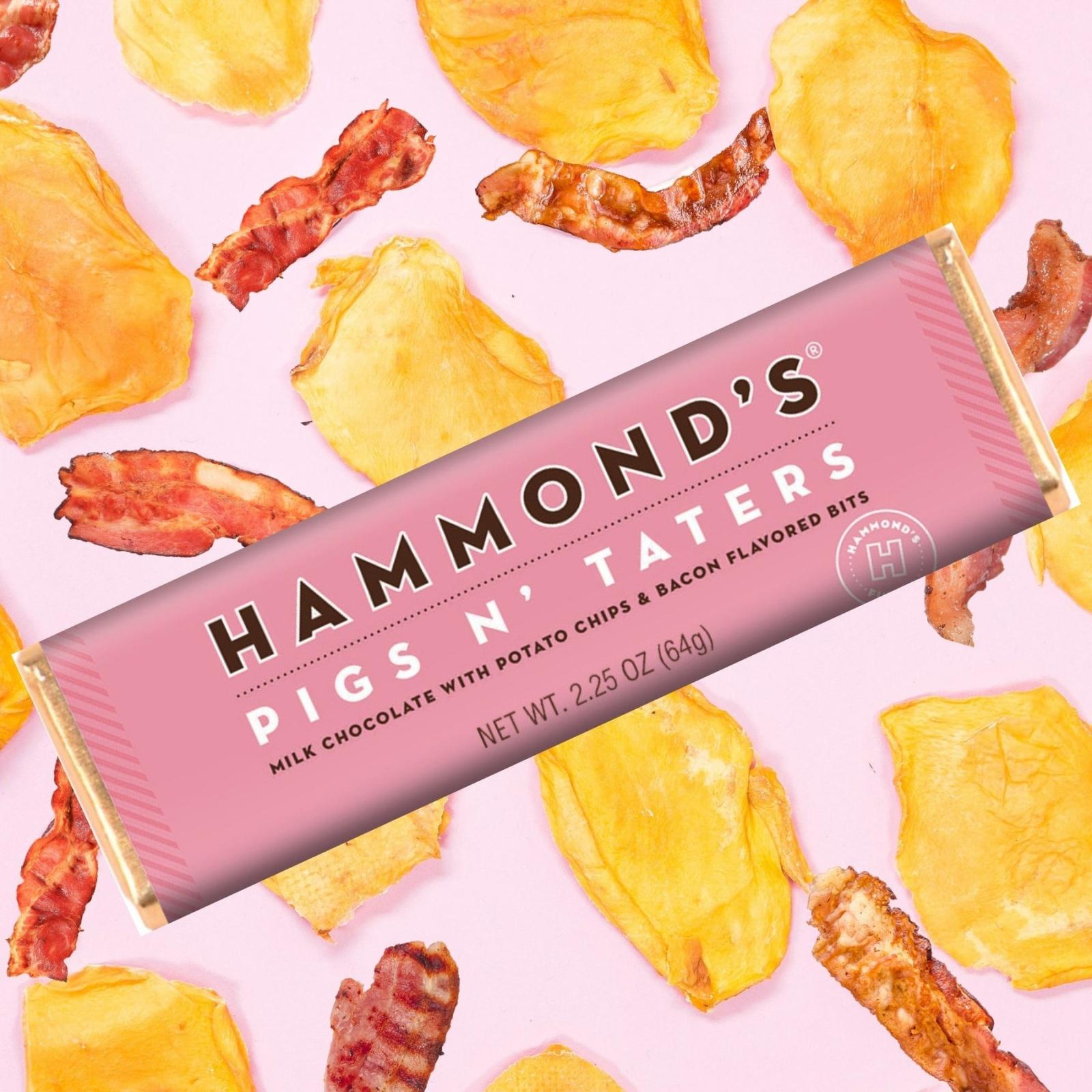 Hammond's Candies Pigs N' Taters Milk Chocolate Candy Bars